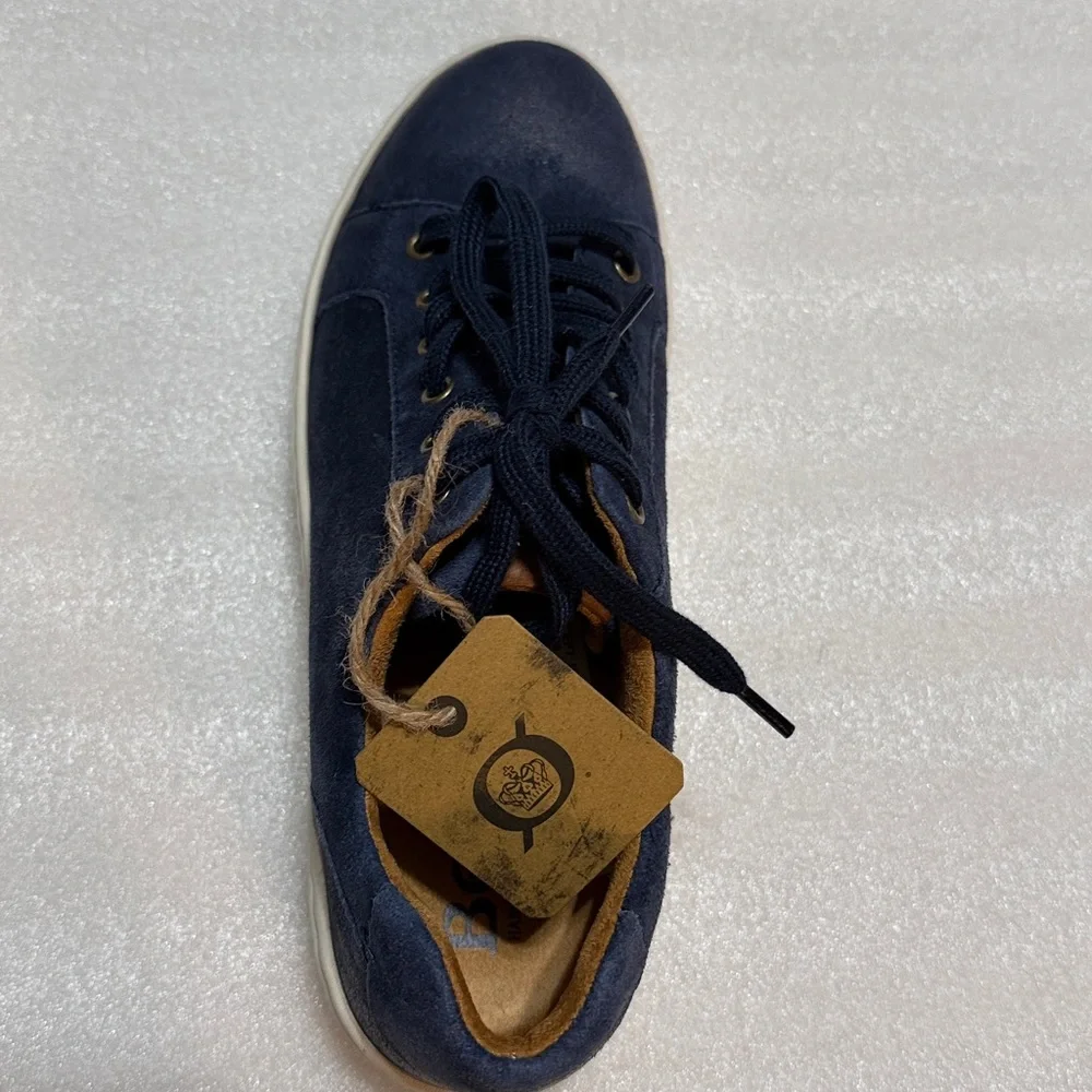 Born Mira Leather Suede Platform Sneakers 8.5 NWT